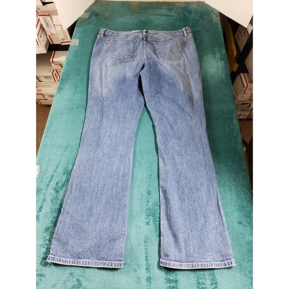 Mossimo Jeans Size 14 Womens Blue Stretch Pants Denim Ladies Mid Rise Bootcut - Picture 10 of 11
